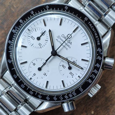 omega speedmaster reduced white dial.